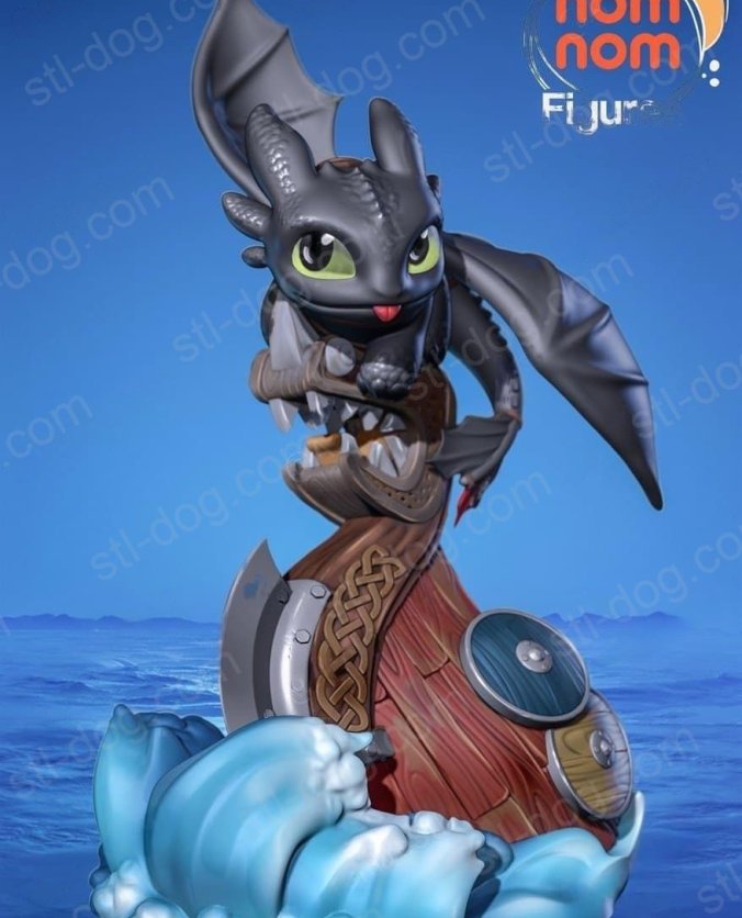 驯龙高手 无牙仔 (Toothless) 3D打印图纸